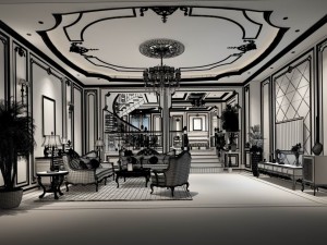 european-style living room design 62 3D 模型
