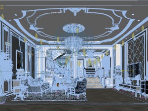european-style living room design 62 3D 模型