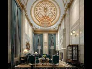 design del soggiorno in stile europeo 63 Modello 3D