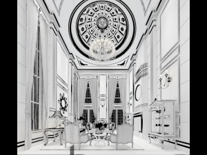 european-style living room design 63 3D Модель