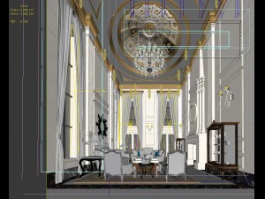 european-style living room design 63 3D Model
