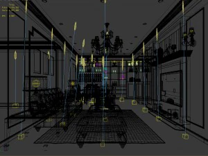 european-style living room design 64 3D Model