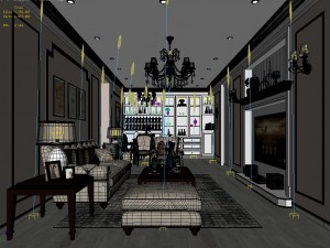 european-style living room design 64 3Dモデル