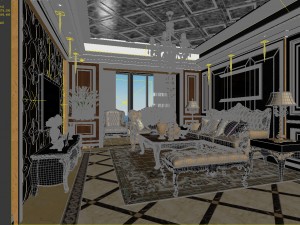 european-style living room design 66 3Dモデル