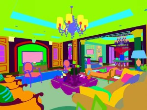 european-style living room design 67 3D Model