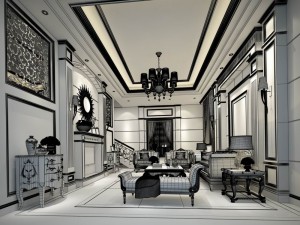 european-style living room design 68 Modèle 3D