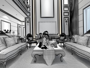 european-style living room design 69 3D Model