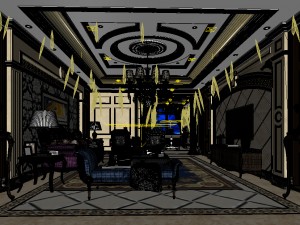 european-style living room design 70 3Dモデル