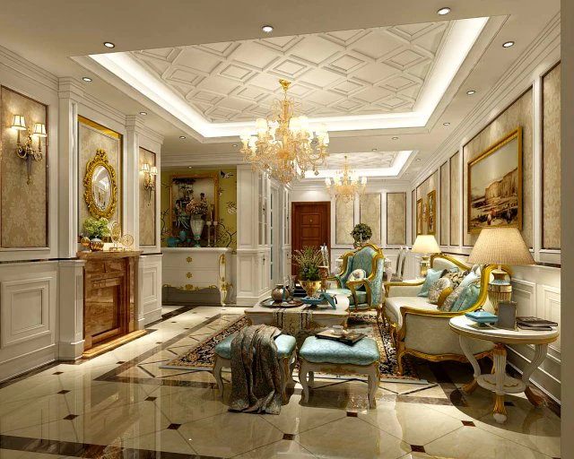 european-style living room design 71 3D Model .c4d .max .obj .3ds .fbx .stl .blend 