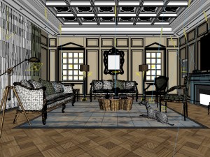 european-style living room design 72 3Dモデル