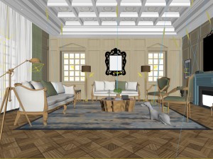 european-style living room design 72 3Dモデル