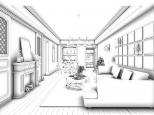 european-style living room design 74 3D 모델