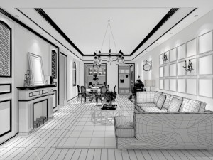 european-style living room design 74 3D 모델