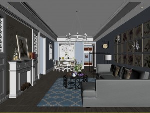 european-style living room design 74 3D 모델