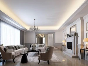 design del soggiorno in stile europeo 75 Modello 3D