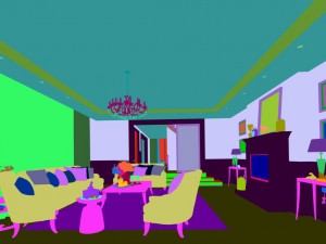 european-style living room design 75 Model 3D