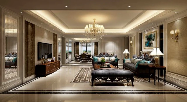 european-style living room design 77 3D Model .c4d .max .obj .3ds .fbx .stl .blend