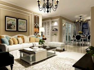 design del soggiorno in stile europeo 79 Modello 3D