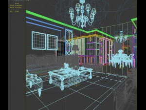 european-style living room design 79 3D Model