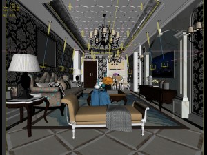 european-style living room design 80 3Dモデル