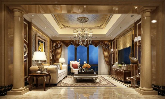 european-style living room design 81 3D Model .c4d .max .obj .3ds .fbx .stl .blend 