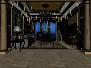 european-style living room design 81 3D Model
