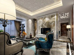 design del soggiorno in stile europeo 82 Modello 3D