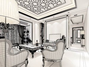 european-style living room design 82 Modèle 3D