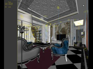 design del soggiorno in stile europeo 82 Modello 3D