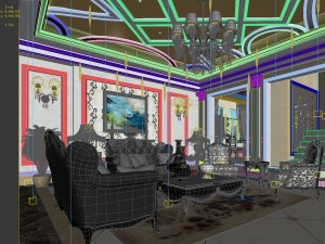 european-style living room design 84 3D Model