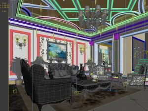 european-style living room design 84 3D Model