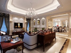 european-style living room design 85 Modelo 3D