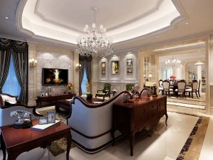 design del soggiorno in stile europeo 85 Modello 3D