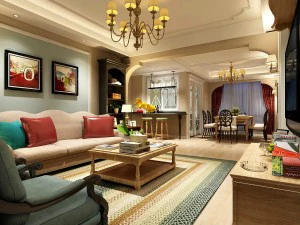 design del soggiorno in stile europeo 86 Modello 3D