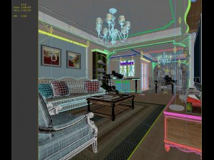european-style living room design 86 3D Model