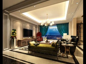 ヨーロッパスタイルのリビングルームのデザイン 87 3Dモデル