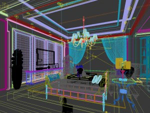 european-style living room design 87 3D Model