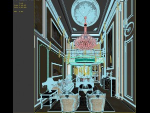 european-style living room design 88 3D 모델