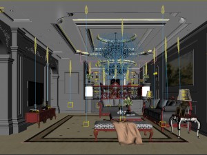 european-style living room design 89 3Dモデル