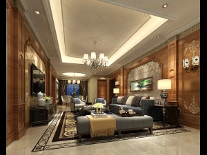 european-style living room design 90 3D Model