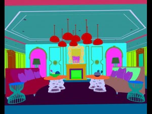 european-style living room design 91 3D Model