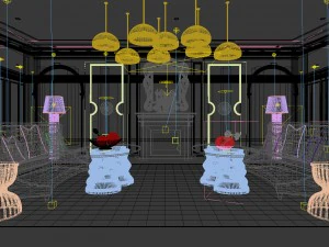 european-style living room design 91 3D Model