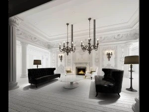 design del soggiorno in stile europeo 92 Modello 3D