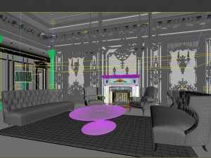 european-style living room design 92 Modelo 3D