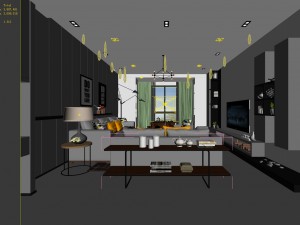 european-style living room design 94 3D 模型