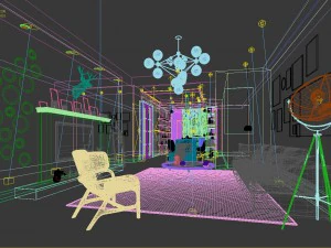 european-style living room design 95 3D Model