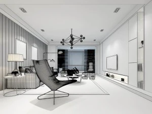 european-style living room design 96 3D Model