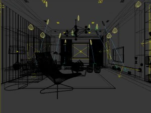 european-style living room design 96 3D Model