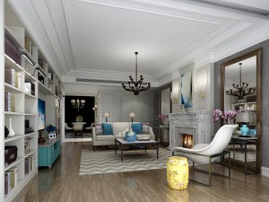 european-style living room design 97 Modello 3D