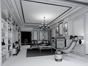 european-style living room design 97 Modèle 3D